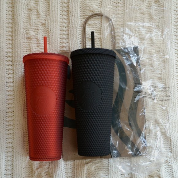 Starbucks Accessories - NWT Starbucks Black and Red Matte Tumblers 2021